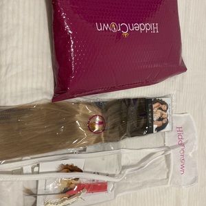 Hidden crown hair extensions halo style 170g color b3/882#